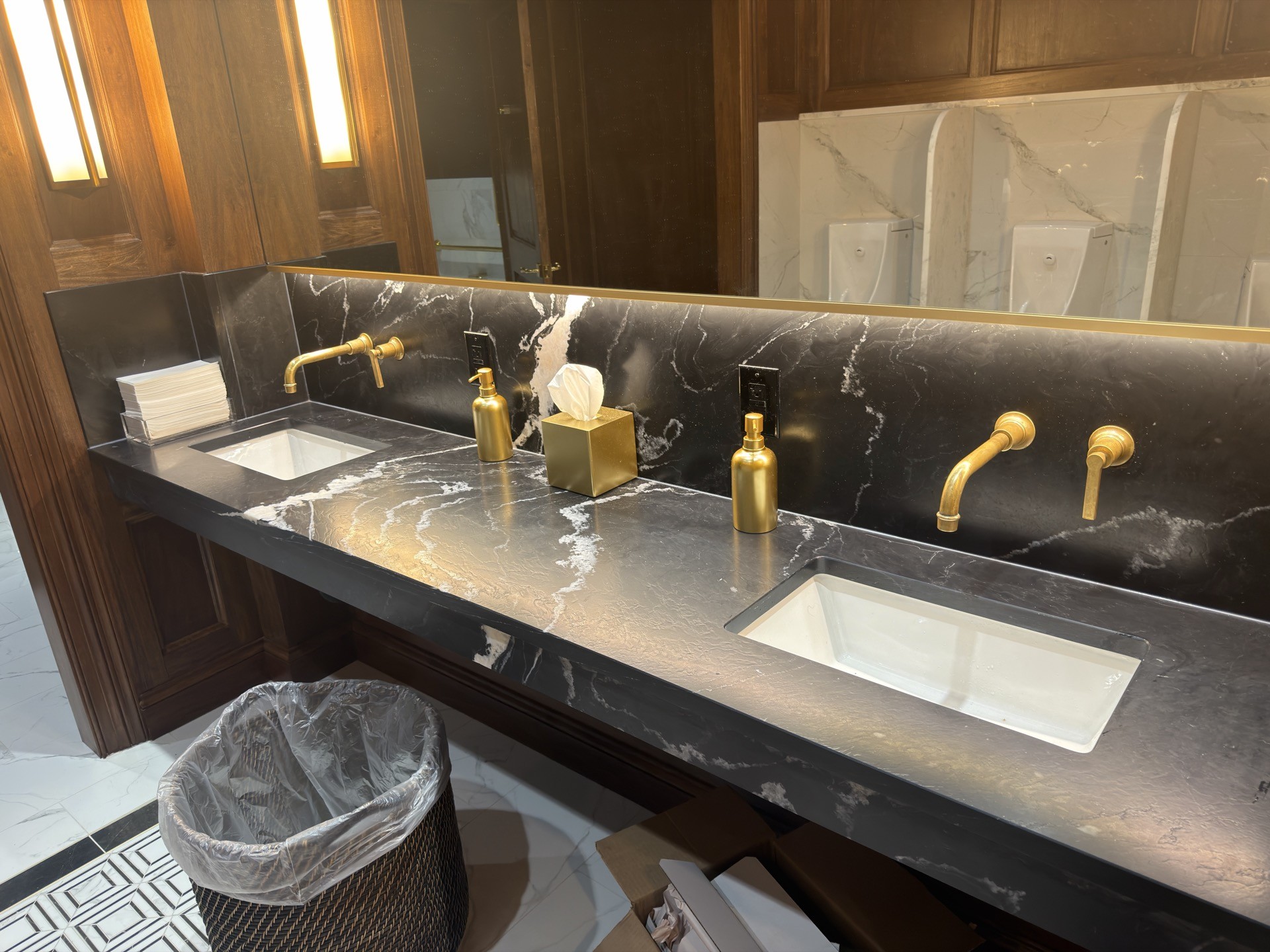 Big Spring, restroom vanity finish