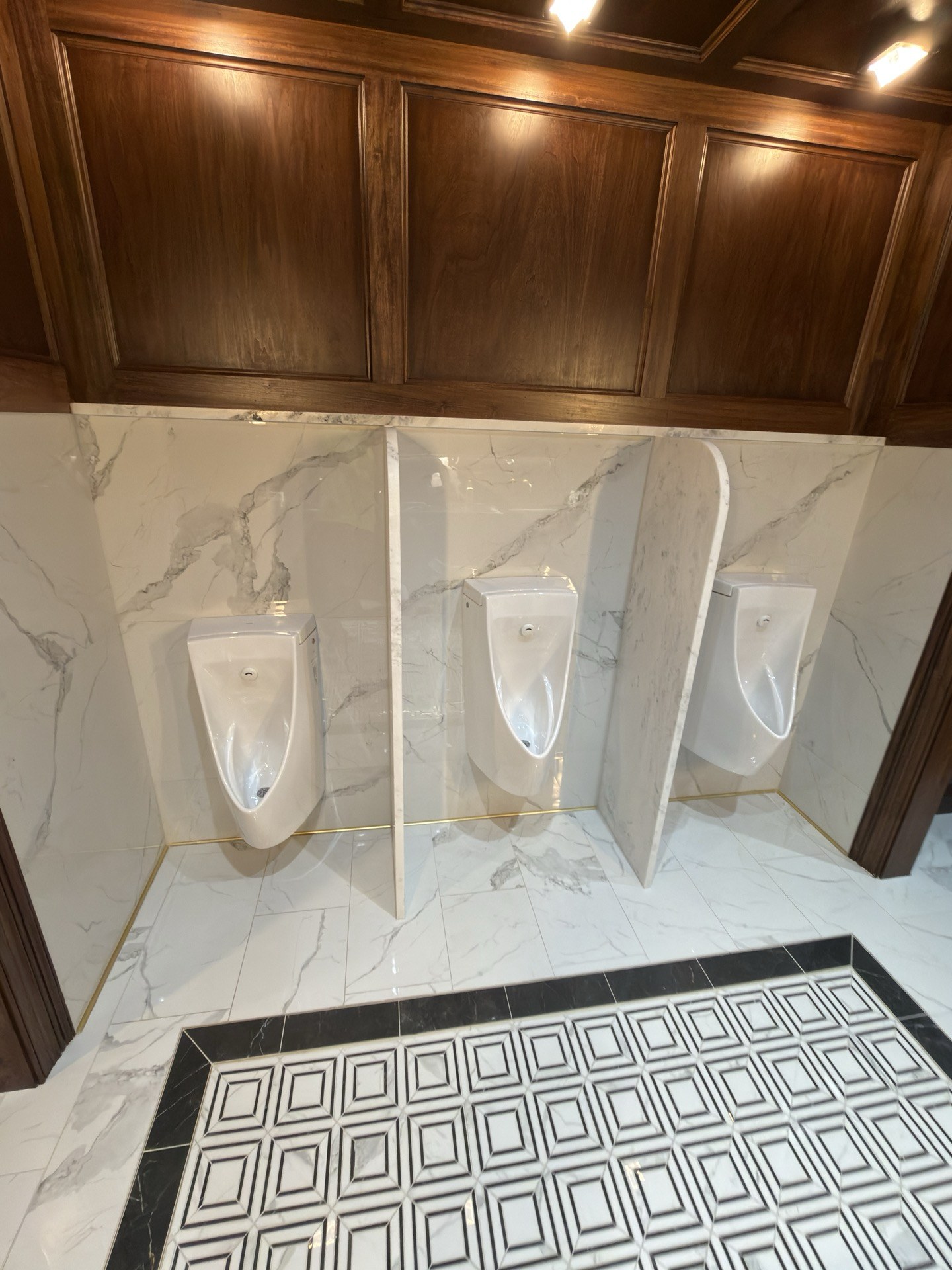 Denny Crum Hall, finished restroom