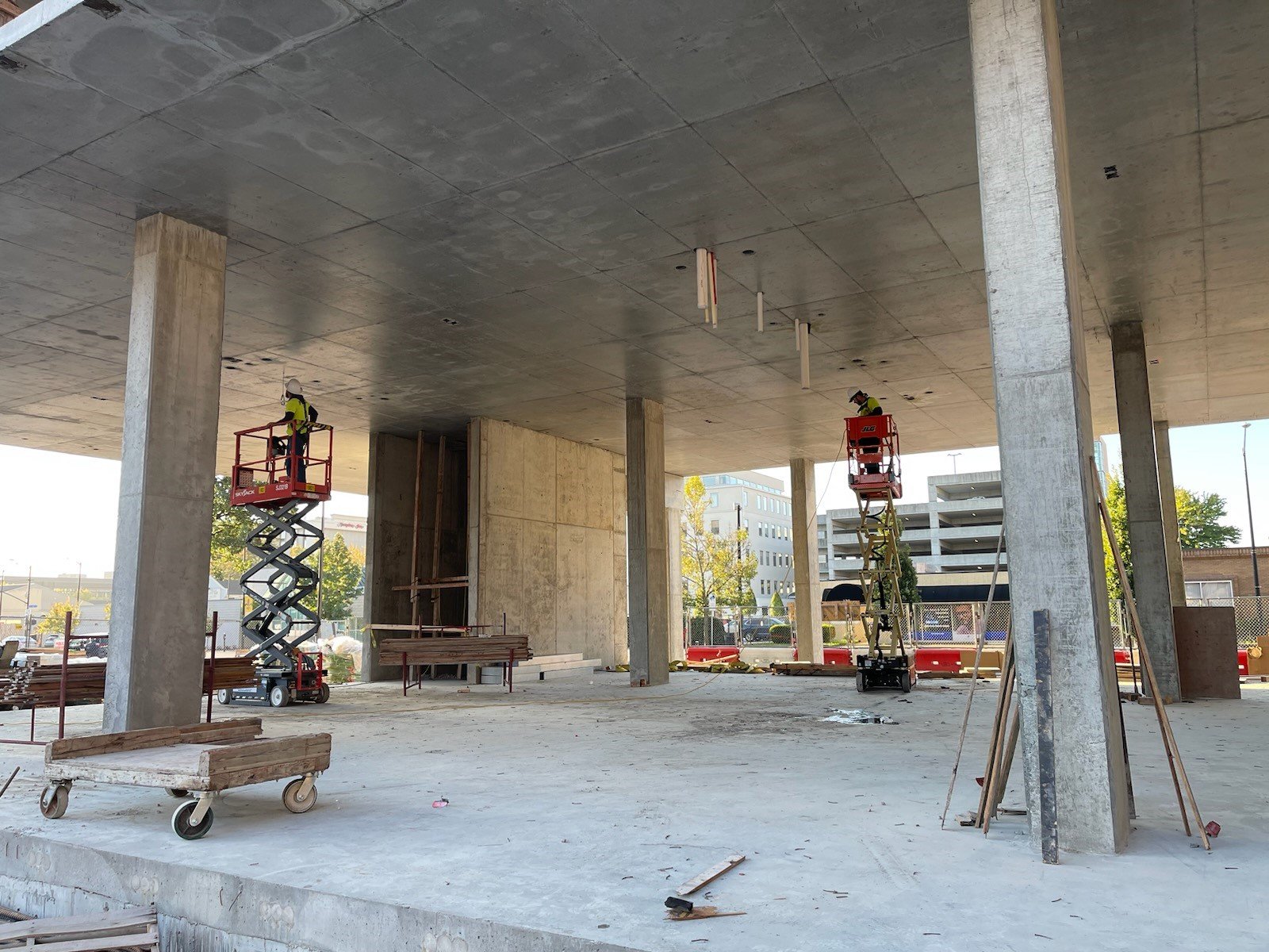 Hotel Bourre Bonne, concrete structure